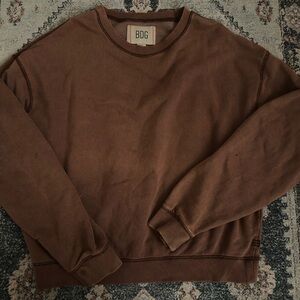 BDG Urban Outfitters brown crewneck sweatshirt